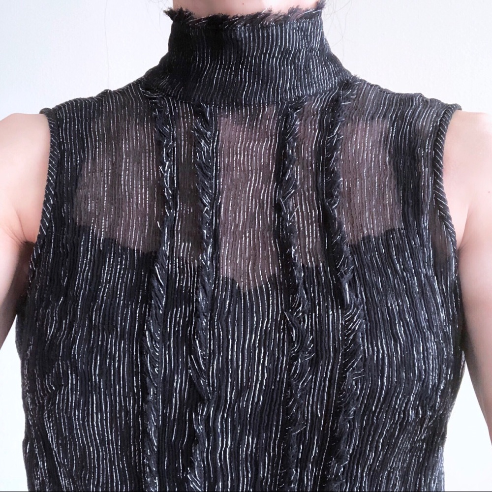 The Limited Silk Mock Neck Top - Picture 1 of 5
